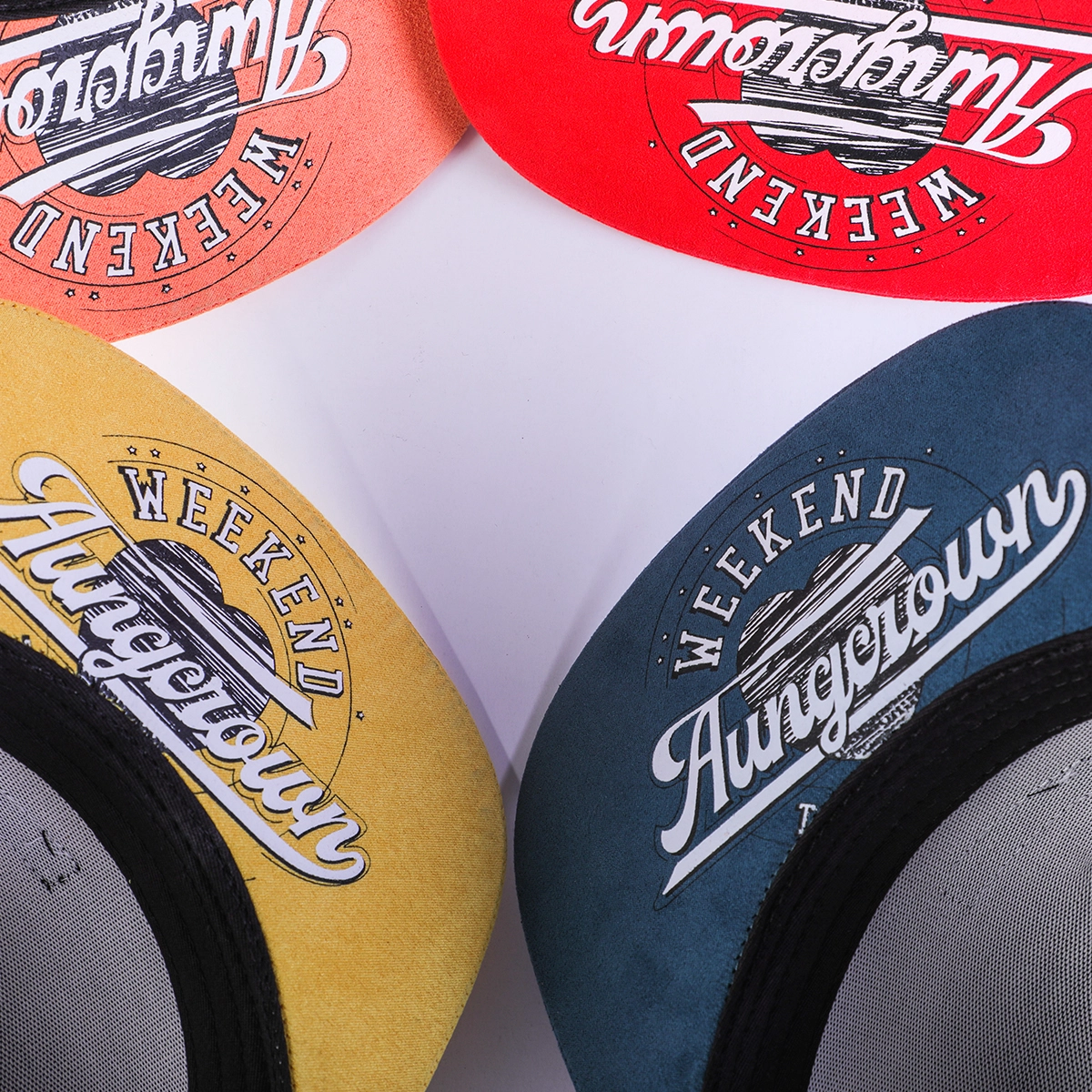 5 panels snapback hats, aungcrown patch snapback hats, design suede brim flat snapback hats