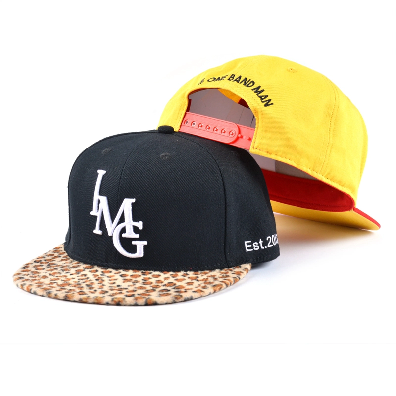 custom embroidery snapback cap, flat bill snapback cap