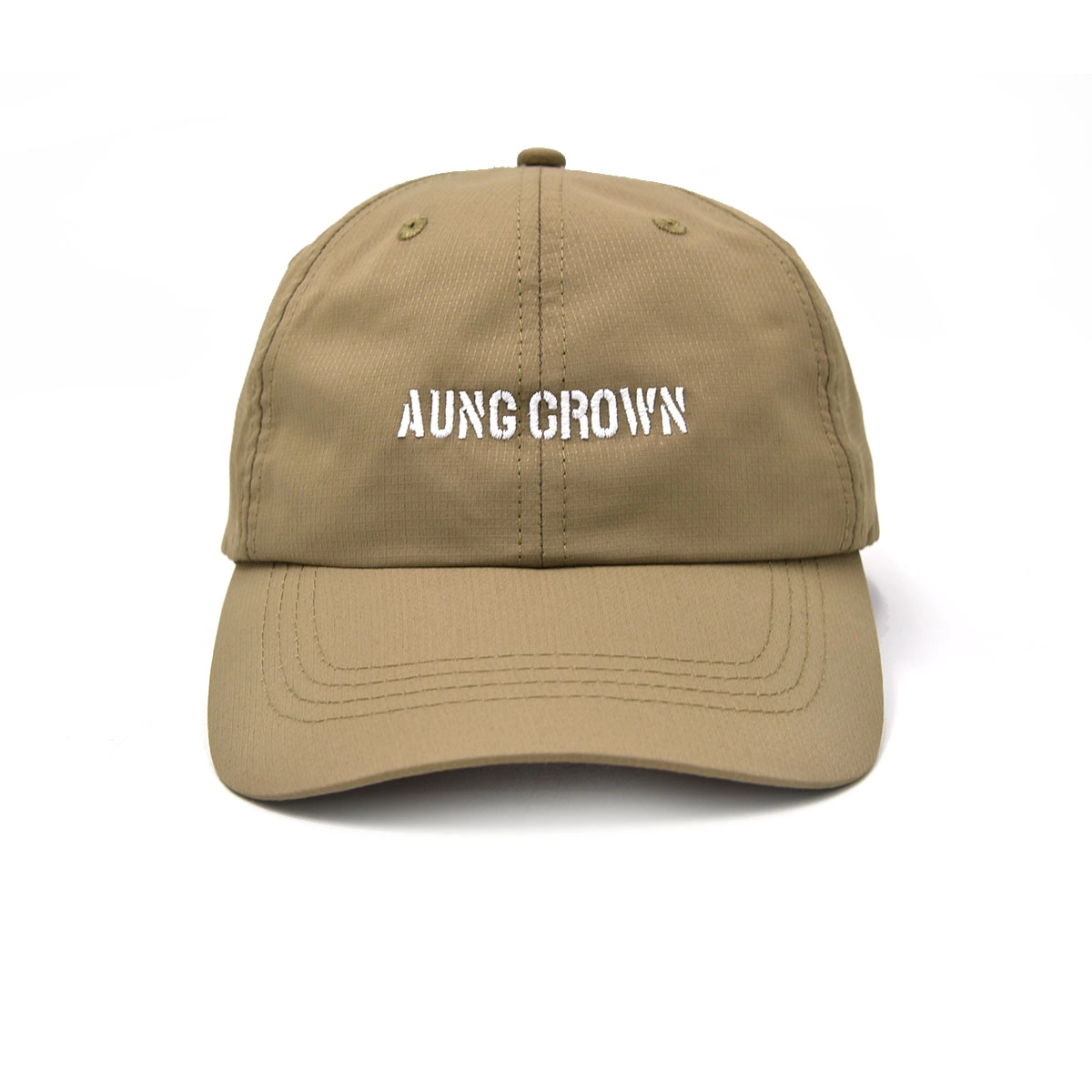 aungcrown letters embroidery logo dad hats