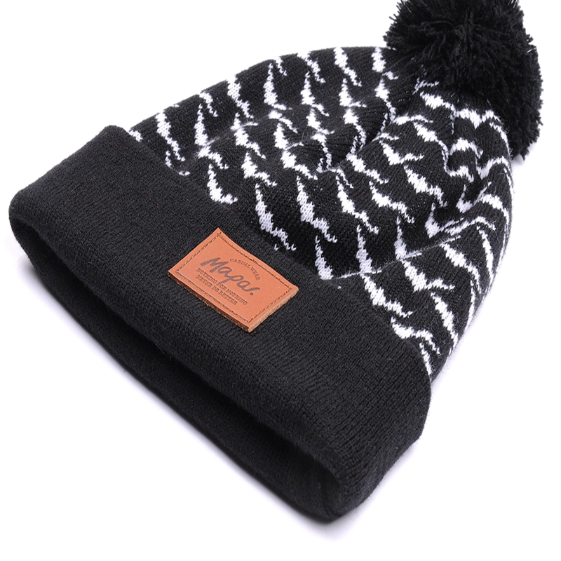 100%Acrylic Knitted Winter Hat, Knitted Beanie