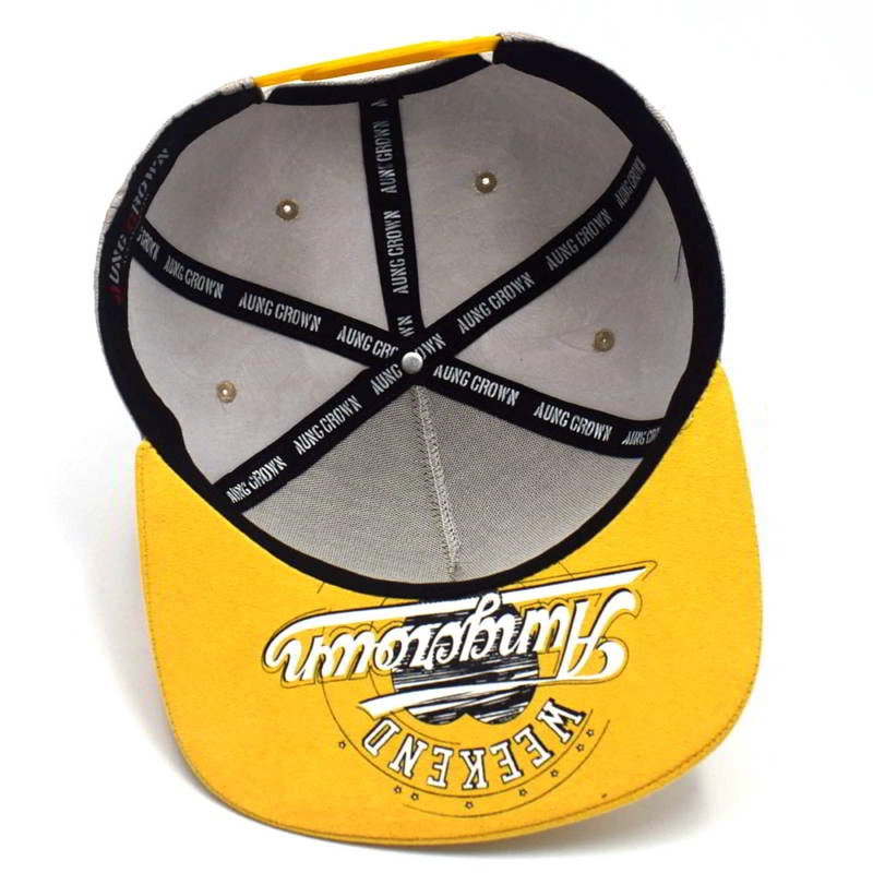 design logo flat brim snapback hats