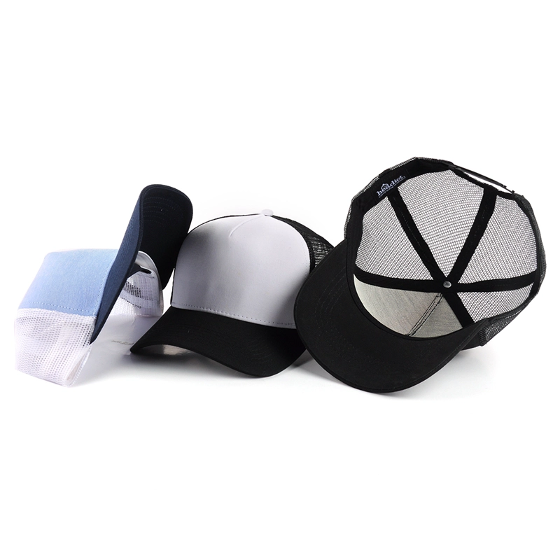 blank 5 panel baseball trucker cap