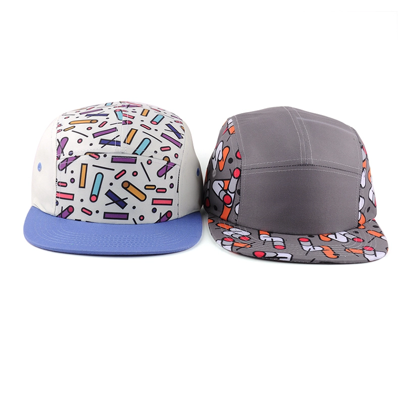 plain blank 5 panels hat without logo