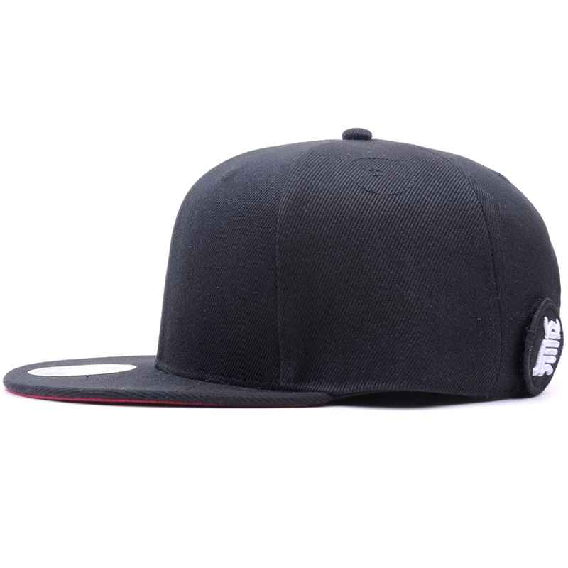 Blank Acrylic Six Panels Flat Bill Snapback Cap