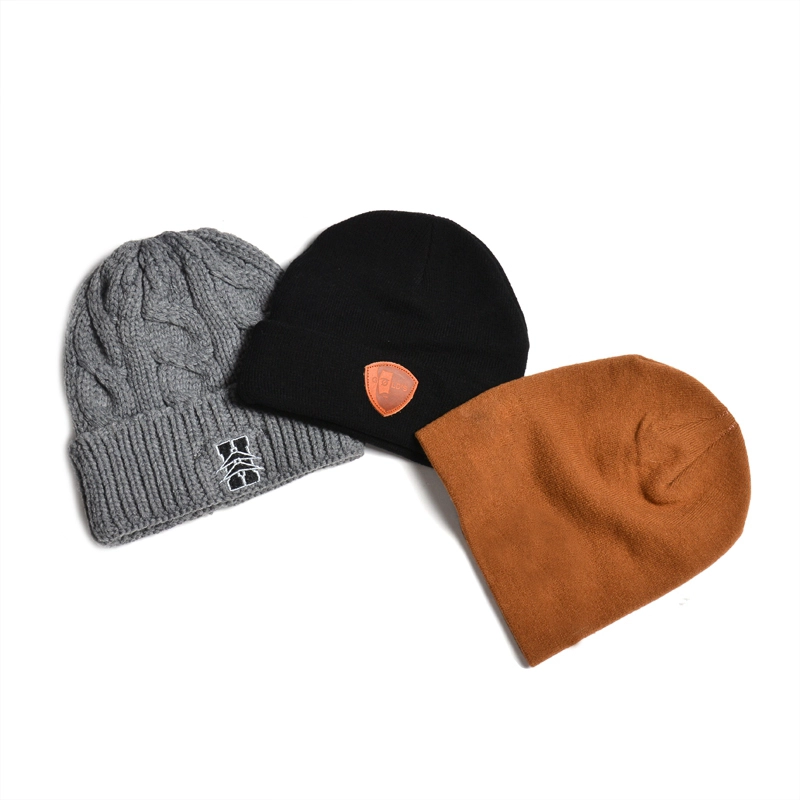 china custom winter hats wholesales, best price knitted winter hat, custom winter hats china