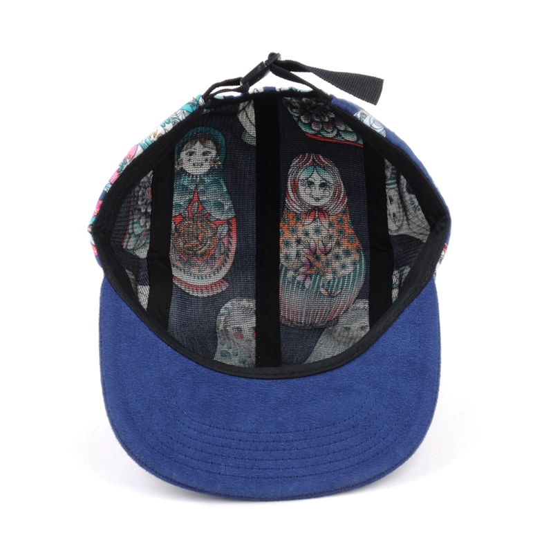 printing logo 5 panels flat caps, design logo 5 panels caps custom