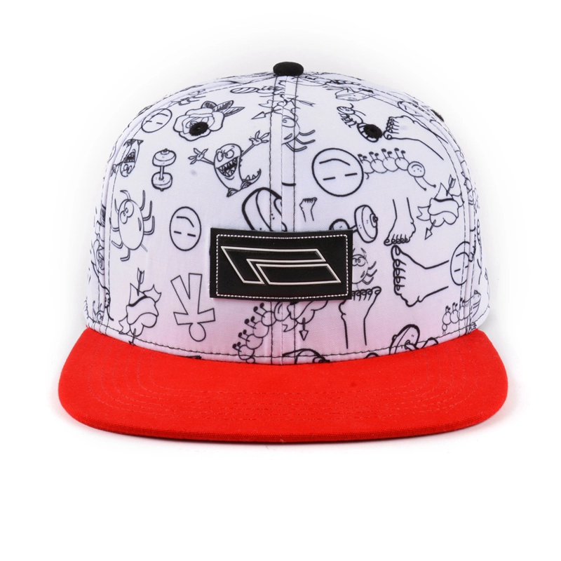 label patch flat brim snapback hats