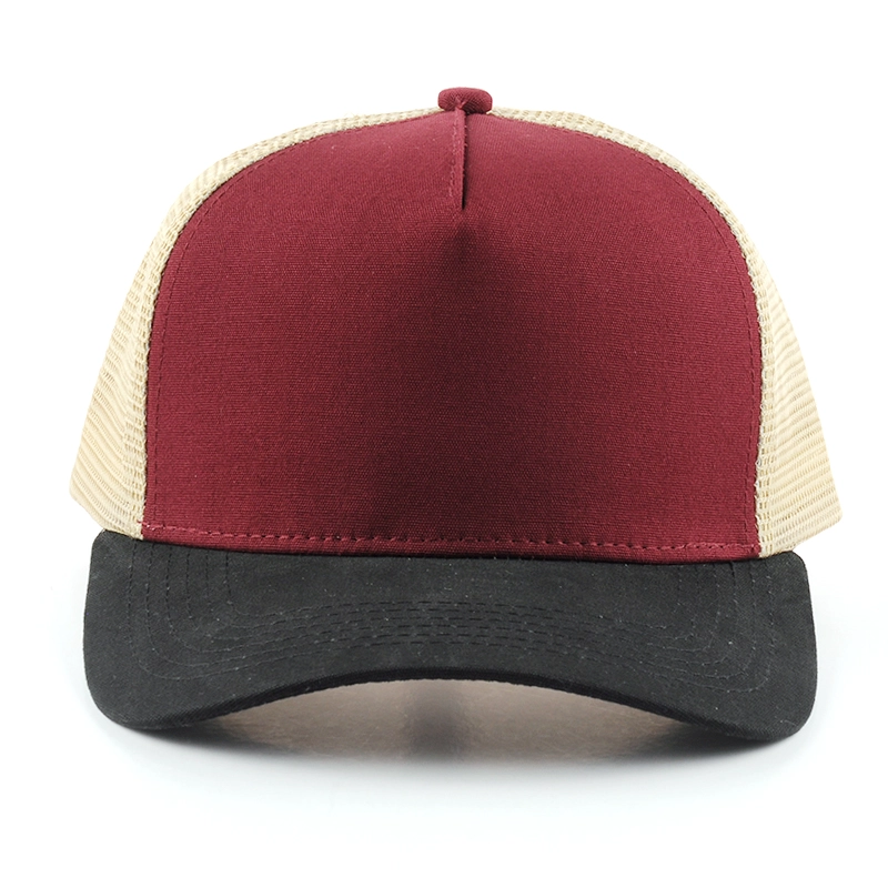5 panels blank trucker caps