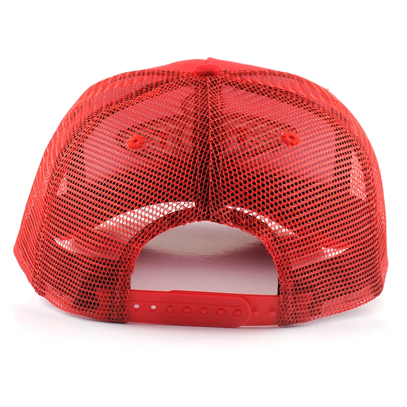 embroidery red trucker caps