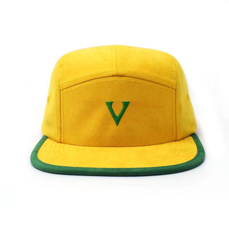 suede 5 panels snapback caps