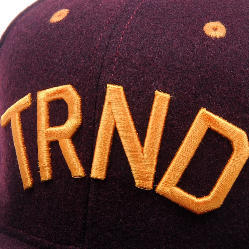 Custom 6-Panel Wool Snapback Cap