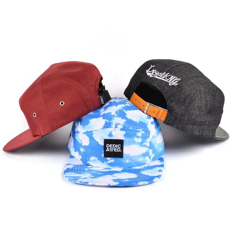 china custom 5 panels cap wholesale