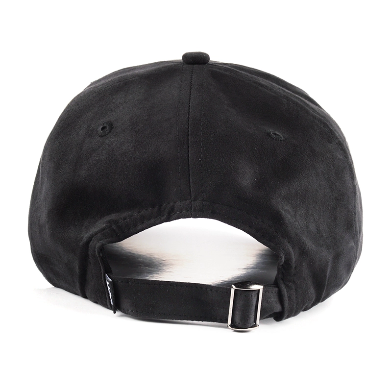 flat embroidery logo black baseball hat