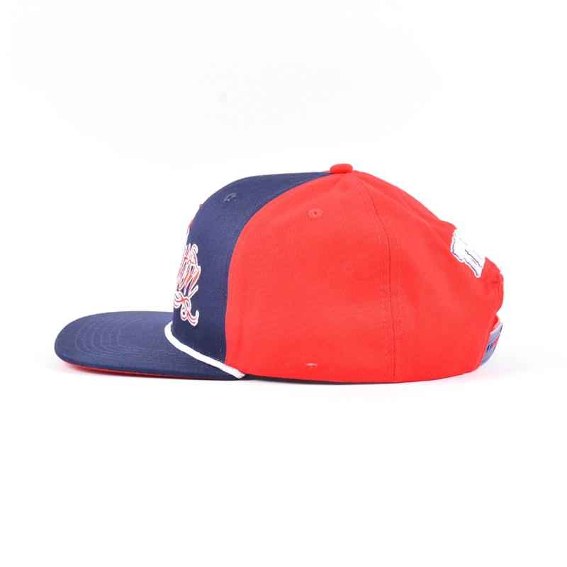 custom embroidery snapback cap, 3d embroidery flat cap, plain snapback hat china