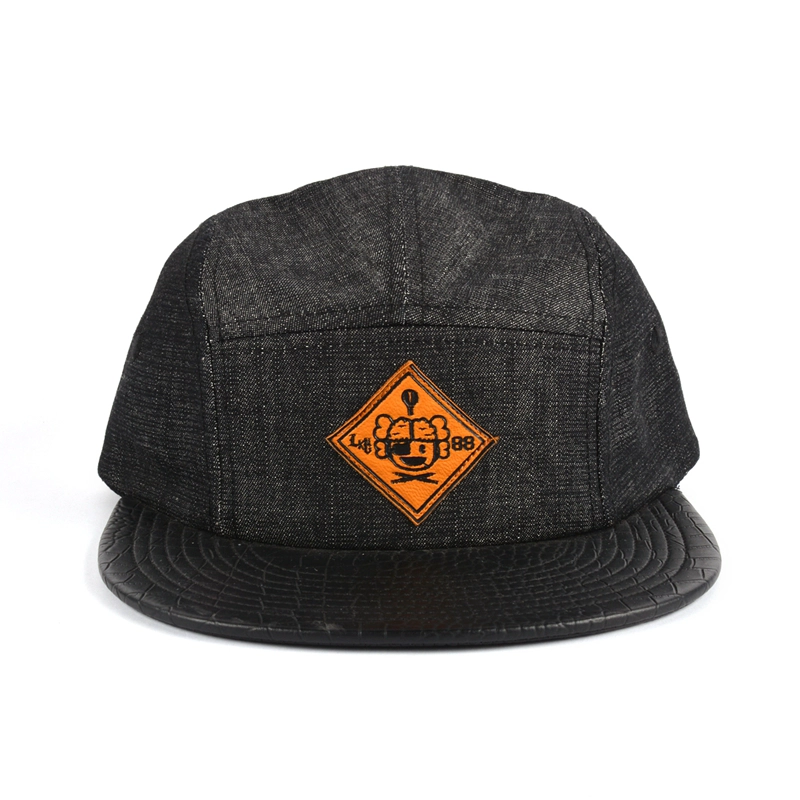black snapback caps, plain 5 panels snapback hat, design your own snapback cap