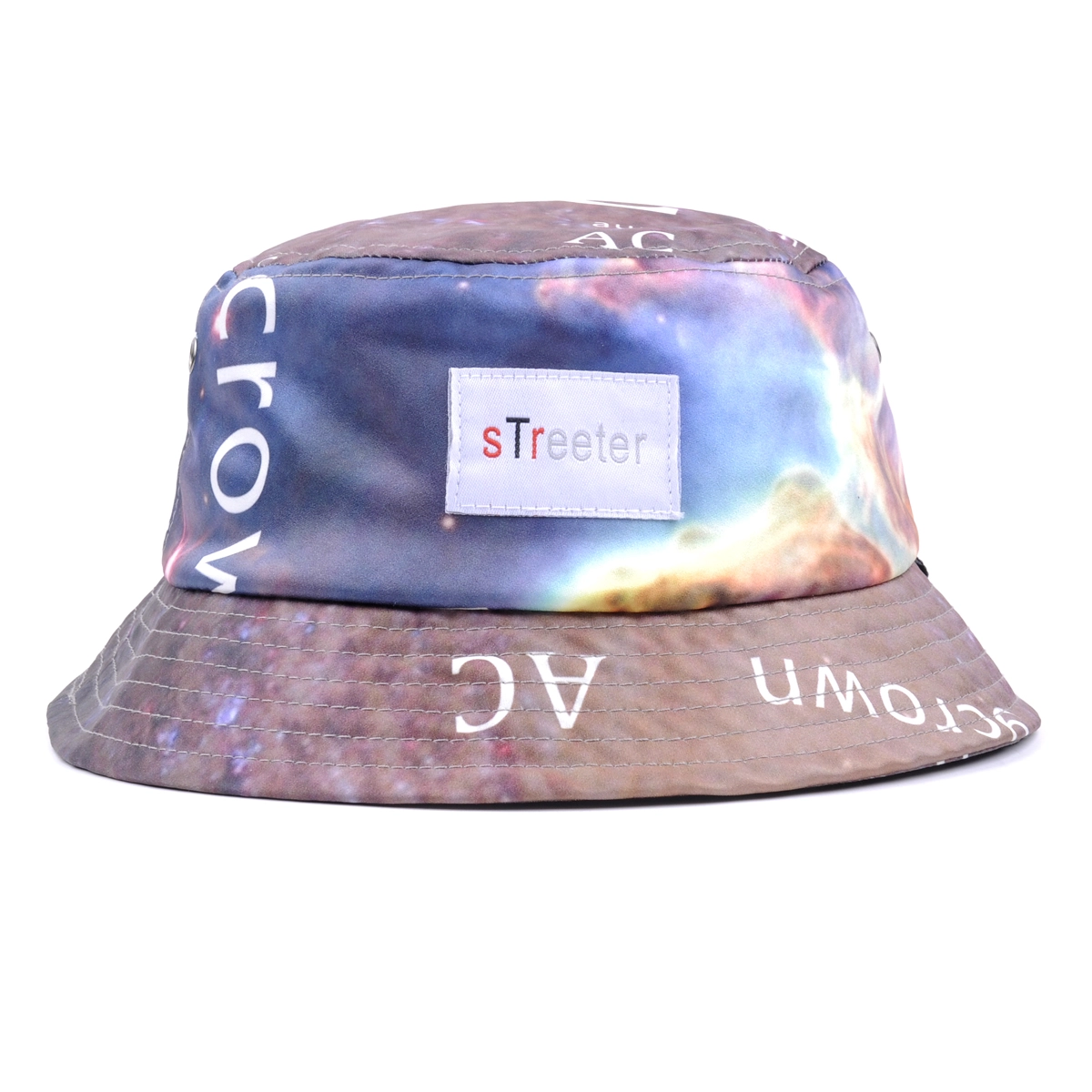 galaxy printed bucket hats, design logo printing bucket hats, custom china factory bucket hats