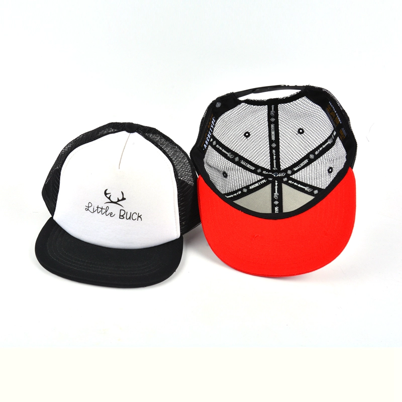 5 panels baby trucker mesh caps, embroidery logo design baby trucker caps, embroidery baby trucker hats manufacturer china