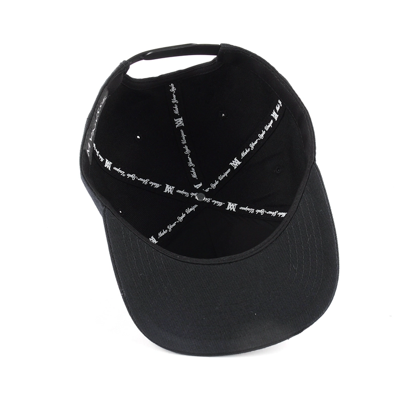 metal plate 6 panels snapback caps
