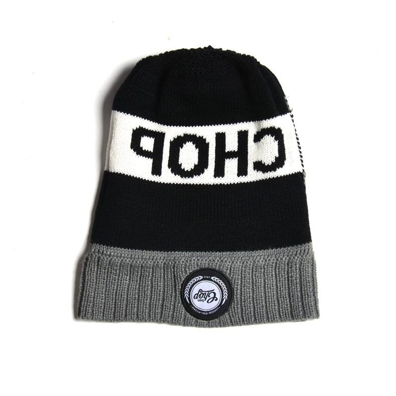 pom pom plain black beanies