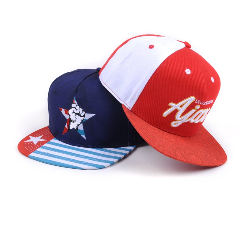 5 panels snapback caps wholesale, flat embroidery snapback caps, design logo snapback caps custom