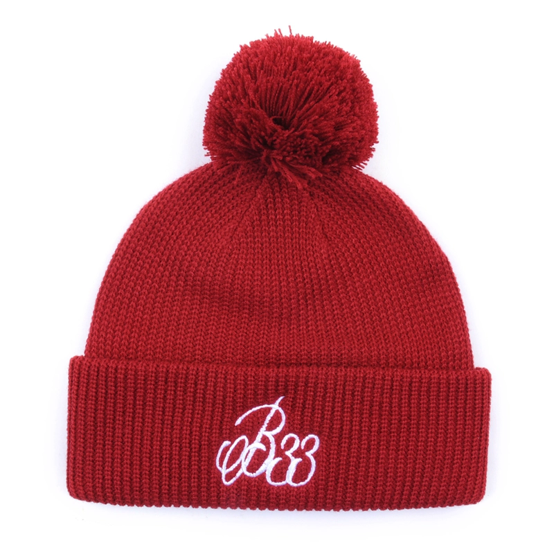 winter hats beanie with fur pom,custom beanie no minimum