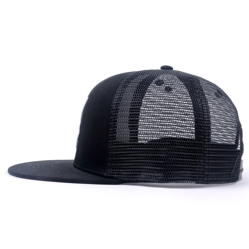 Flat Bill Snapback Trucker Cap
