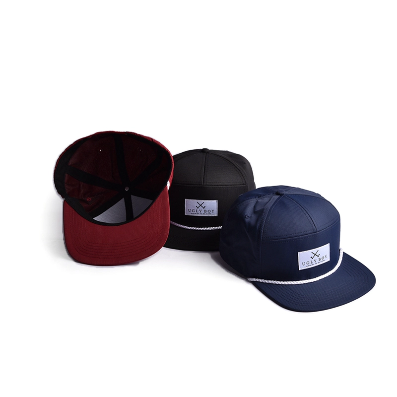 7 panels rope snapback caps