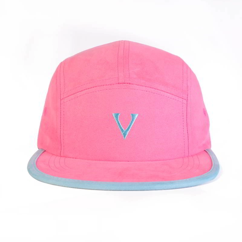 suede 5 panels snapback hats
