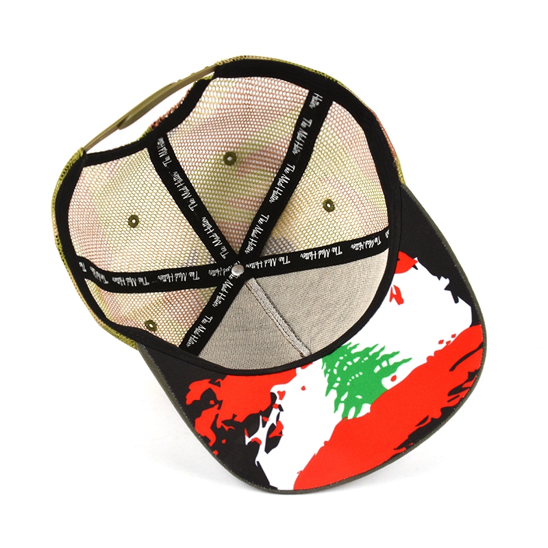 plain blank camo mesh caps, baseball caps trucker mesh hats, custom 5 panels trucker caps