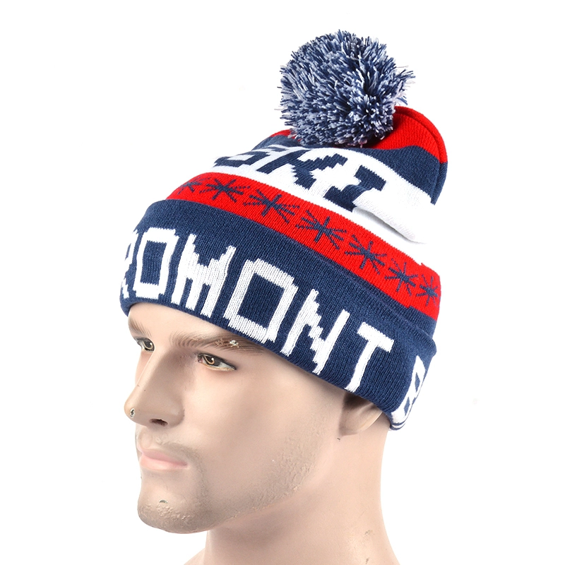 Jacquard Weave Crochet Knit hat