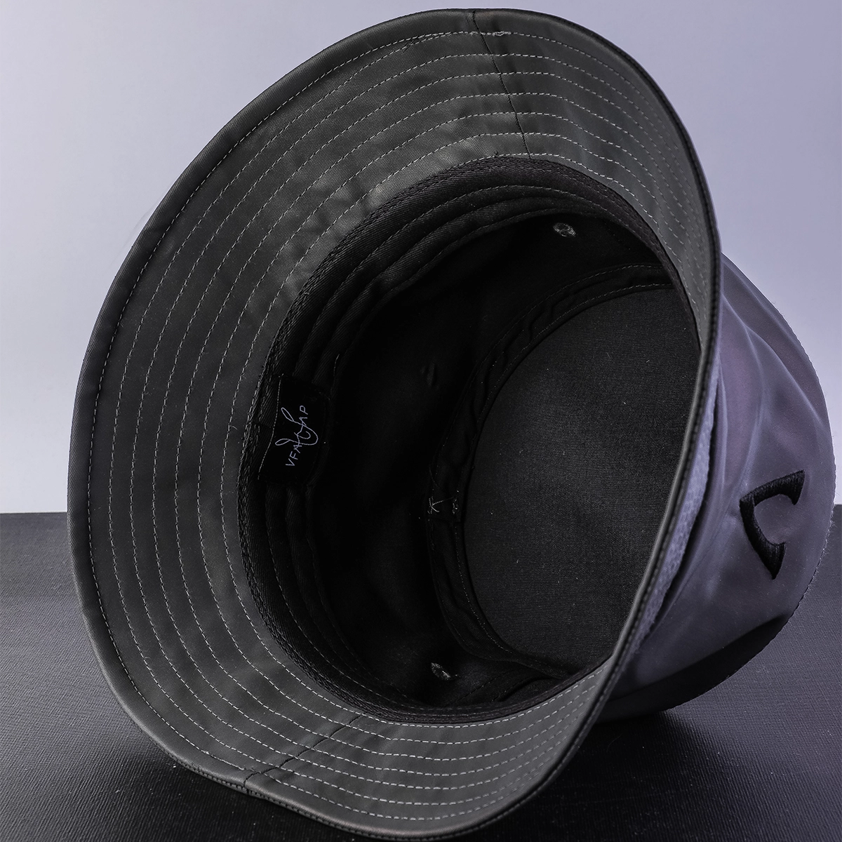 embroidery vfa logo bucket hats, black bucket hats custom,