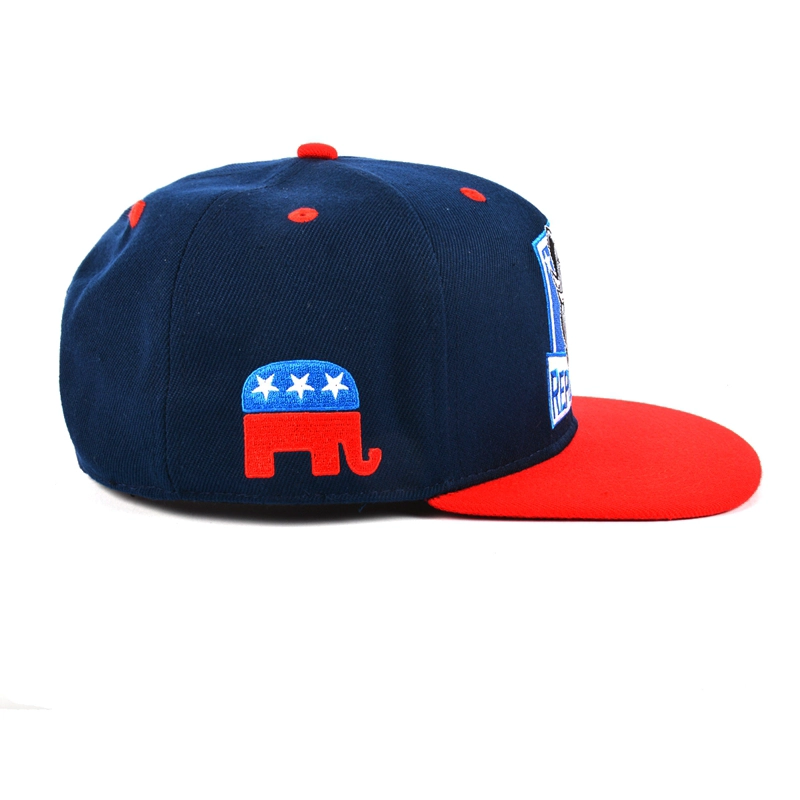 custom flat bill snapback cap, embroidery snapback cap wholesale
