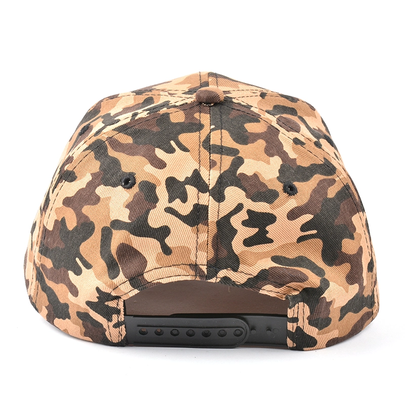 flat embroidery camo baseball caps