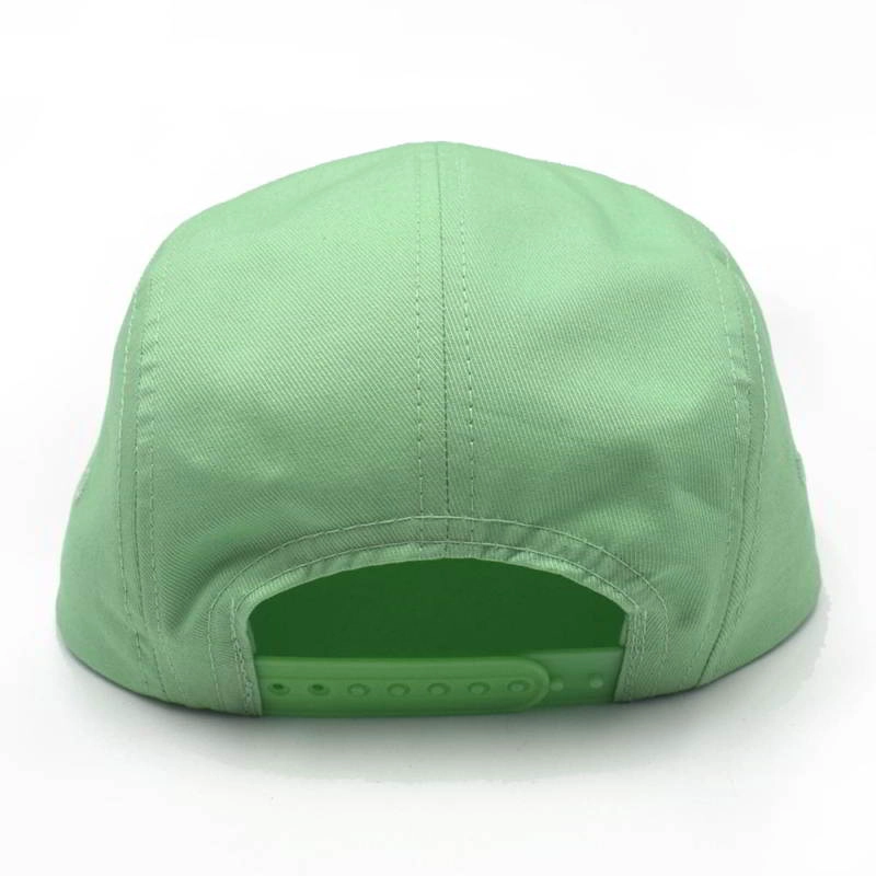 design logo green 5 panels snapback hats
