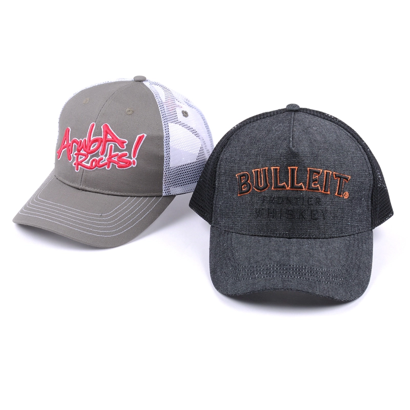 baseball custom trucker mesh hats