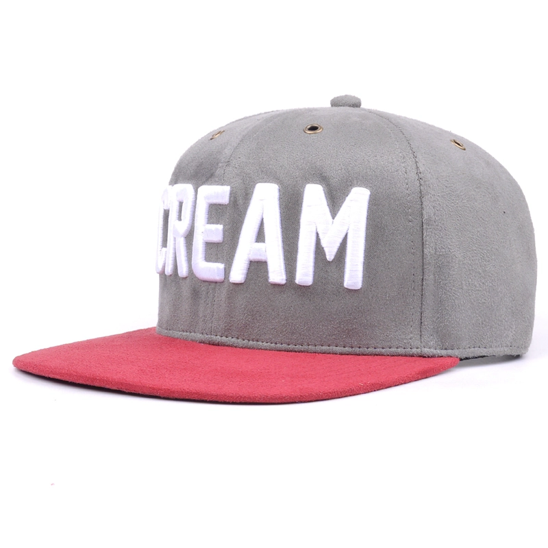 3D embroidery suede snapback cap