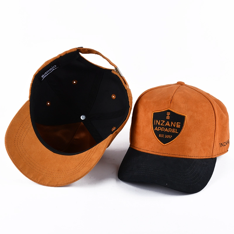 embroidery suede baseball caps custom, design logo 6 panels baseball caps, sports suede baseball caps