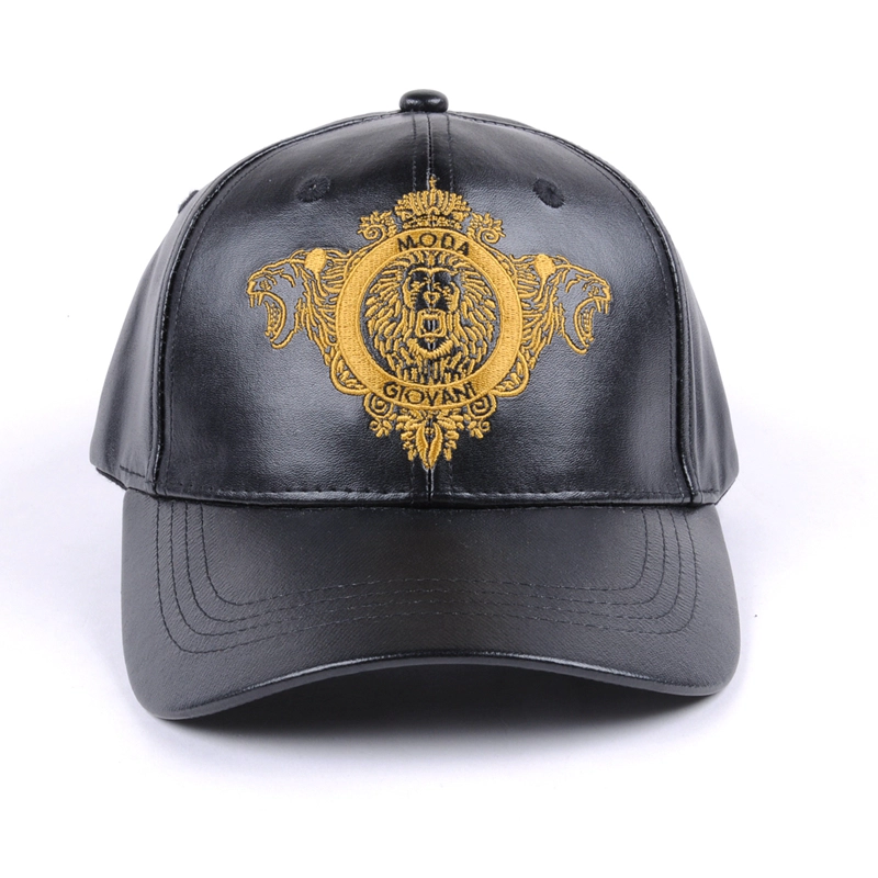 black leather baseball caps, embroidery logo baseball caps, custom leather baseball caps