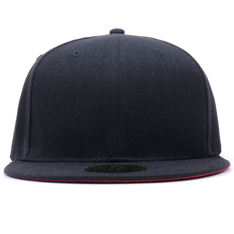 Blank Acrylic Six Panels Flat Bill Snapback Cap