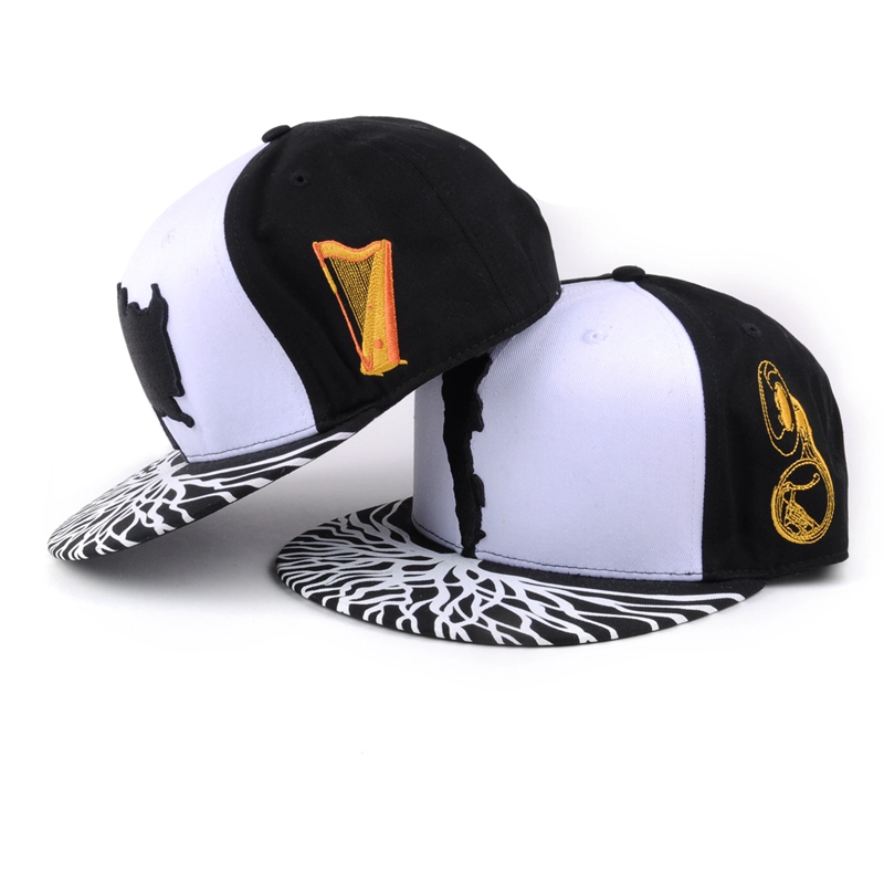 puff embroidery logo snapback caps, flat brim caps snapback, china factory caps supplier wholesale