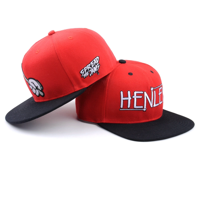 La moda 100% del algodón bordada modifica los sombreros del Snapback para requisitos particulares al por mayor