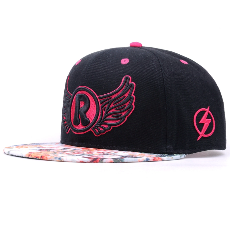 100% High Quality acrylic Galaxy Flat Brim Snapback Cap