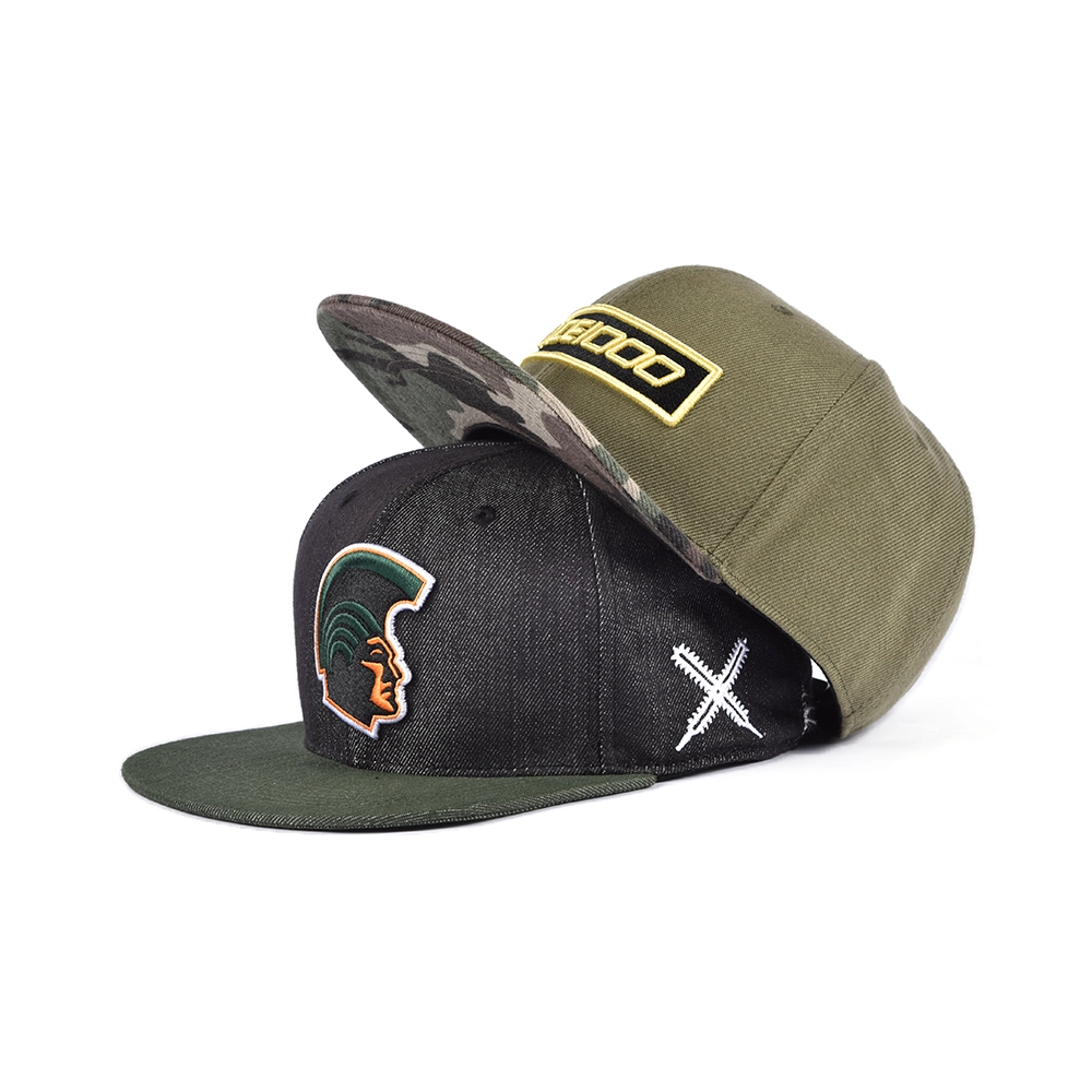 100% ακρυλικό καπάκι snapback, 3d πινέλο κατασκευαστής Κίνα κατασκευαστής