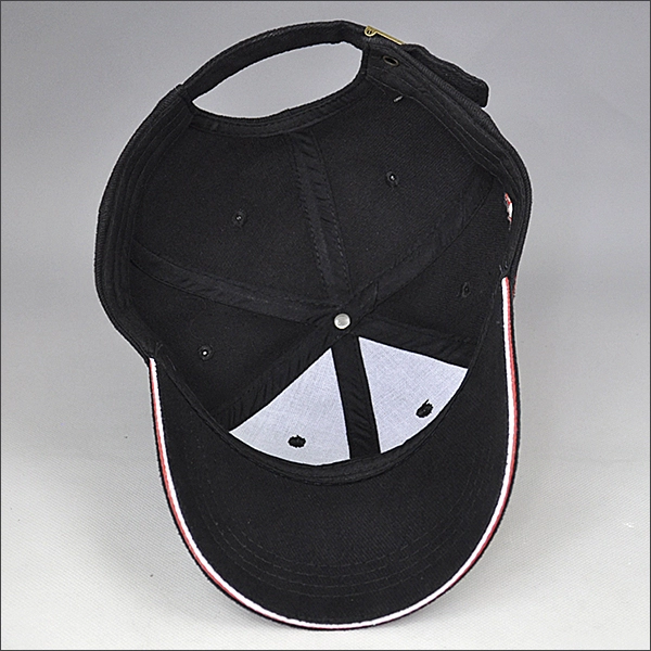 Visera sandwich de la gorra de béisbol del bordado de 2 tonos