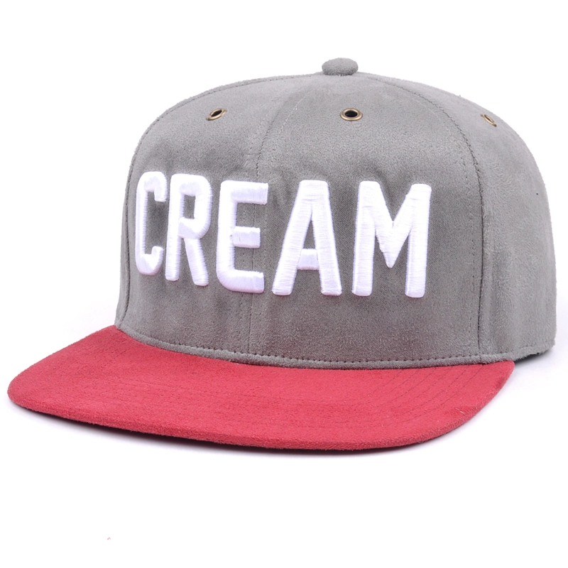 3D Embroidery suede Snapback Cap