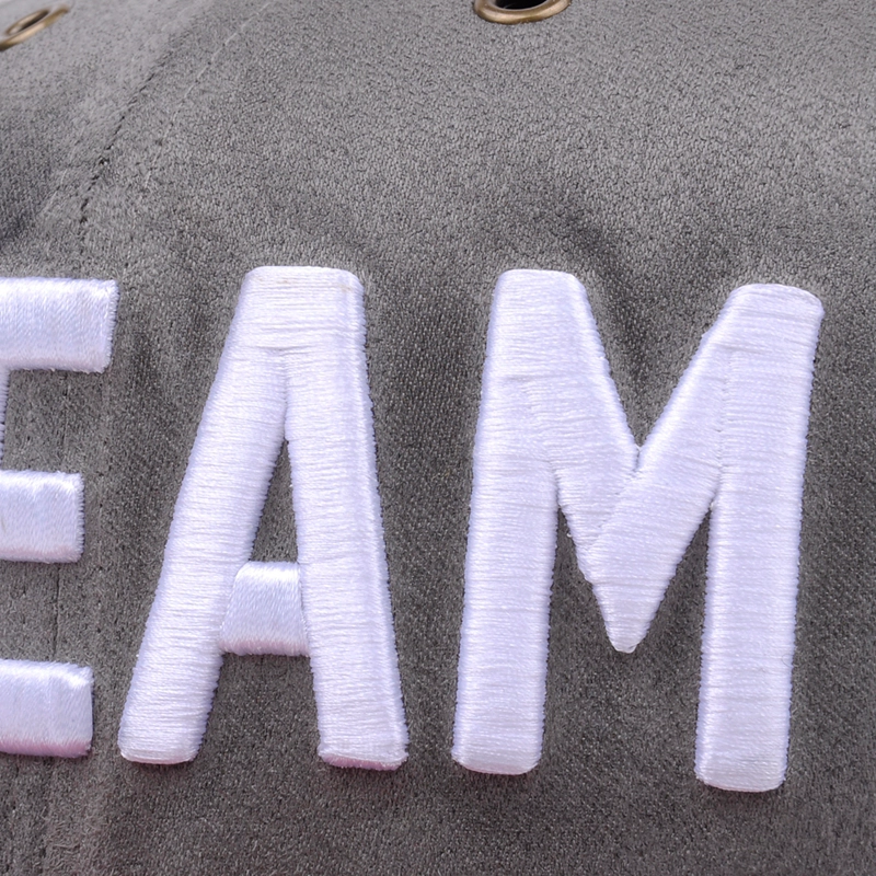 3D Embroidery suede Snapback Cap