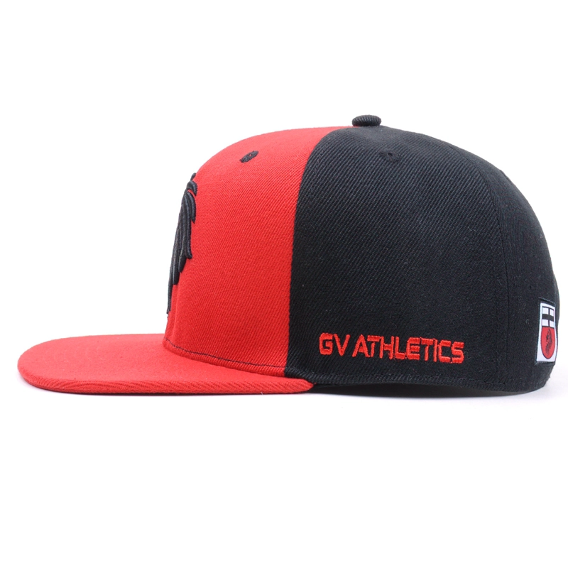 3D gestickte Logo Baseball Caps und Hüte Männer Baumwolle 6 Panel Snap zurück Hut Sport Kappe
