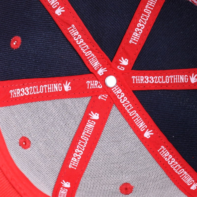 3D gestickte Logo Baseball Caps und Hüte Männer Baumwolle 6 Panel Snap zurück Hut Sport Kappe