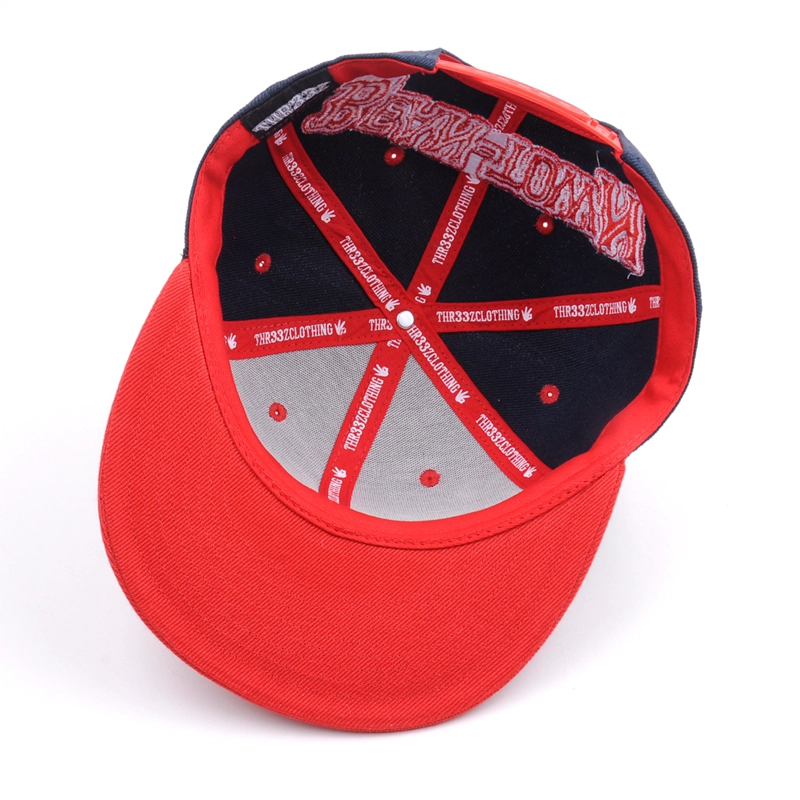 3D gestickte Logo Baseball Caps und Hüte Männer Baumwolle 6 Panel Snap zurück Hut Sport Kappe