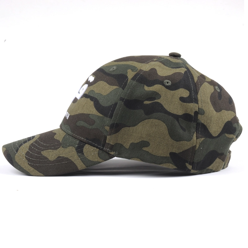 3D embroidery green camouflage hat